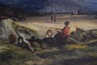Lot 503 - W.P. George (British, 19th century) - Oil on canvas - 'A Recollection On the Coast of Cumberland'