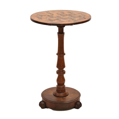 Lot 534 - 19th century parquetry top occasional table
