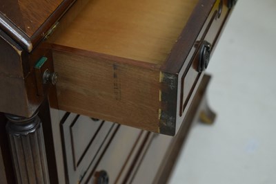 Lot 537 - Reproduction mahogany bureau