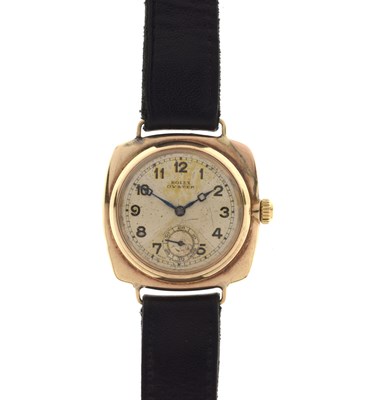 Lot Rolex Oyster - 1930s 9ct gold cased wristwatch, ref. 260554/1925