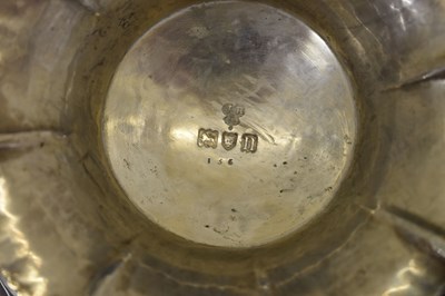 Lot 95 - Suite of three Edward VII silver pedestal bowls