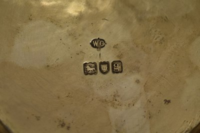 Lot 95 - Suite of three Edward VII silver pedestal bowls