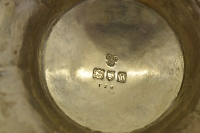 Lot 95 - Suite of three Edward VII silver pedestal bowls