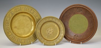 Lot 269 - Late 19th century brass Gothic Revival alms dish