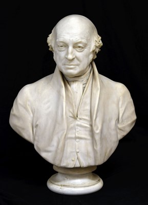Lot Timothy Butler (1806-1885) - Victorian marble portrait bust of George Thomas