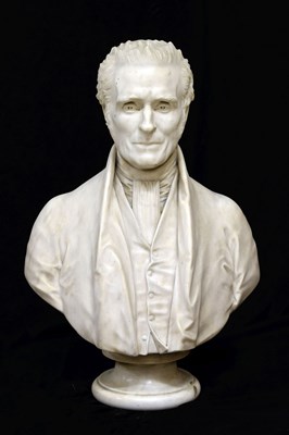 Lot Timothy Butler (1806-1885) - Victorian marble portrait bust of Mr Samuel Martyn