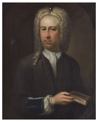 Lot Follower of Jonathan Richardson (British, 1665-1745) - Oil on canvas - Half-length portrait of Thomas Page
