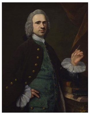 Lot Studio of Sir Nathaniel Dance Holland (British, 1734-1811) - Oil on canvas - Three-quarter length portrait of John Page, surgeon extraordinary (1777)