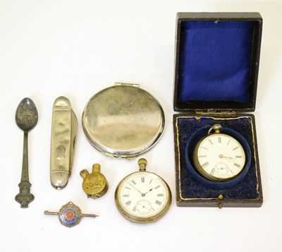 Lot 207 - Two late Victorian silver cased open-face pocket watches