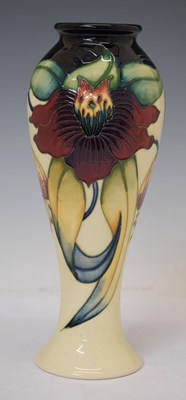 Lot 314 - Moorcroft 'Anna Lily' pattern baluster vase, 1998
