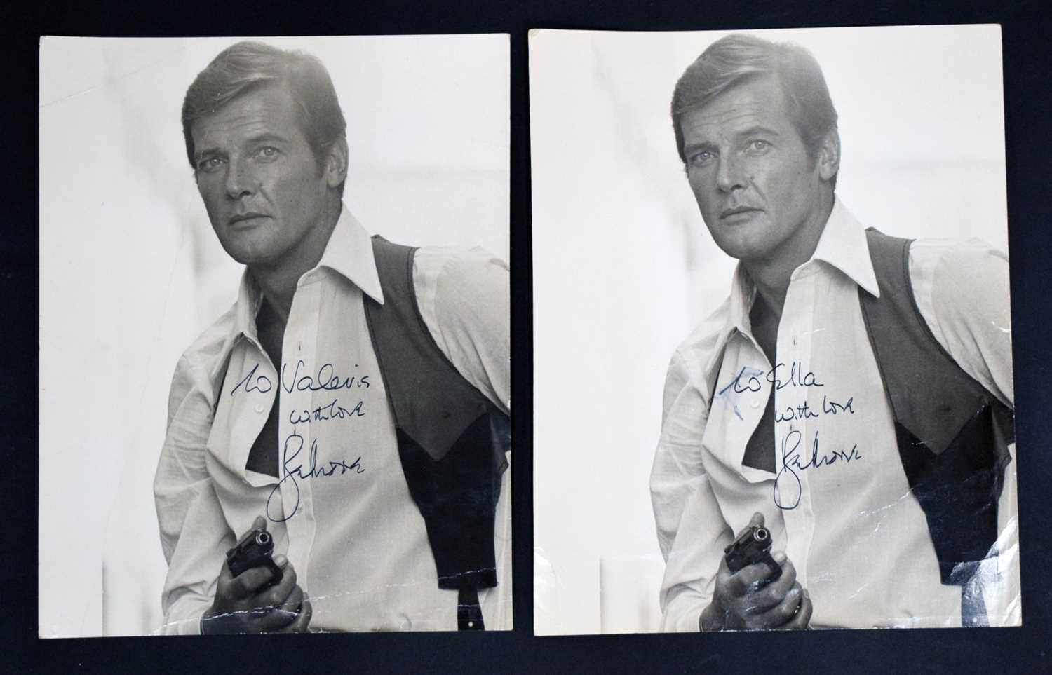 Lot 263 - Two Roger Moore (James Bond and The Saint) signed photographs
