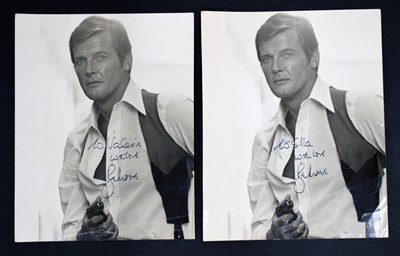 Lot 263 - Two Roger Moore (James Bond and The Saint) signed photographs