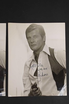 Lot 263 - Two Roger Moore (James Bond and The Saint) signed photographs