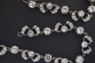 Lot 110 - Harold Arthur Lazarus - Mid 20th century paste and silver collar necklace