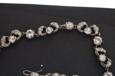 Lot 110 - Harold Arthur Lazarus - Mid 20th century paste and silver collar necklace