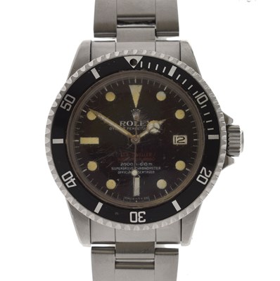 Lot Rolex – Rare ‘Double-Red’ Sea-Dweller Submariner 2000 bracelet watch, ref. 1665