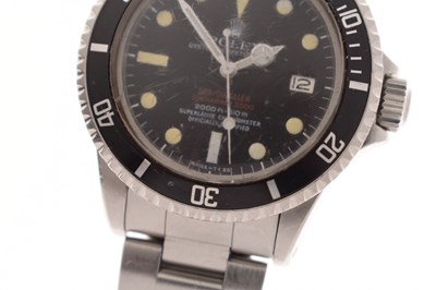 Lot 53 - Rolex – Rare ‘Double-Red’ Sea-Dweller Submariner 2000 bracelet watch, ref. 1665