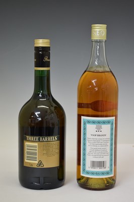 Lot 412 - Raynal & Co Three Barrels VSOP Brandy, and Keo 12 years Brandy