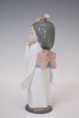 Lot 334 - Lladro - Three porcelain figures