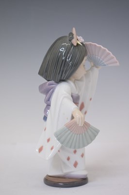Lot 334 - Lladro - Three porcelain figures