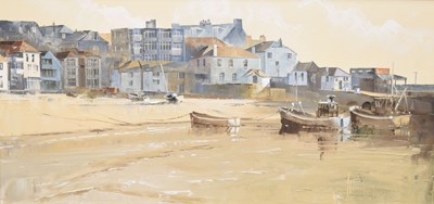 Lot 463 - Harley Crossley (British, 1936-2013) - Oil on canvas - St. Ives