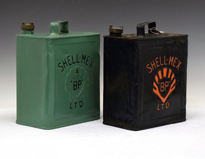 Lot 611 - Motoring Interest - Two vintage Shell-Mex "BP" Ltd petrol cans