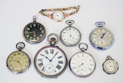 Lot 129 - Mid Victorian silver cased open-face pocket watch, G. Honegger