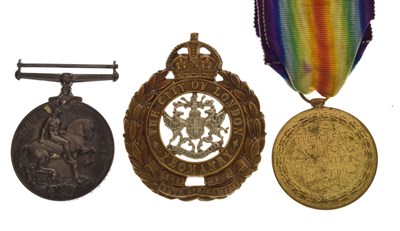 Lot 267 - British First World War medal pair to Private F.M. James, City of London Yeomanry