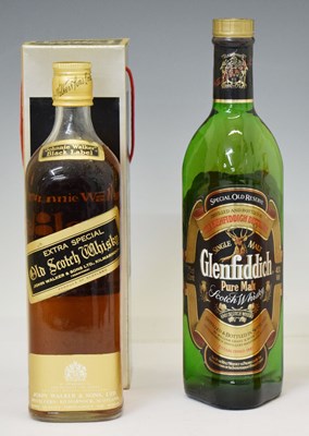 Lot 398 - Johnnie Walker and Glenfiddich Scotch whisky