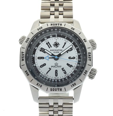 Lot 124 - Gentleman's Poljot Navigator alarm limited edition wristwatch