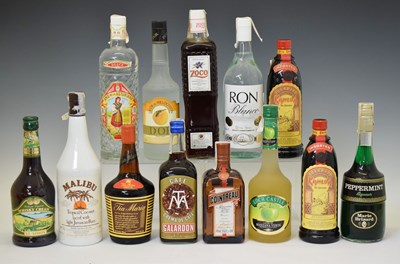 Lot 404 - Various mixers and spirits