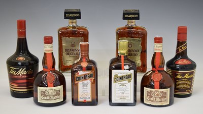Lot 405 - Cointreau, Tia Maria, Grand Marnier, and Amaretto