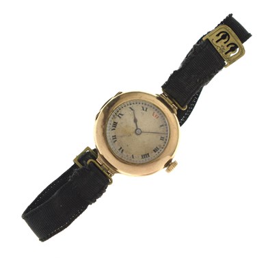 Lot 123 - Rolex – Early 20th century lady’s 9ct gold cased wristwatch