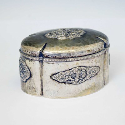 Lot 138 - 20th century German white metal box