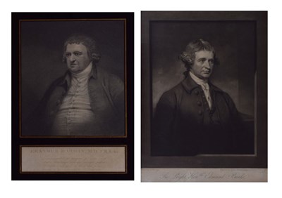 Lot 675 - Two 18th Century engravings of Burke and Erasmus Darwin