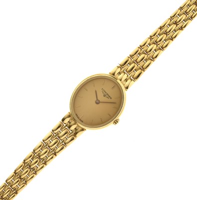 Lot Longines – Lady’s 18ct gold bracelet watch