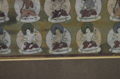 Lot Small Tibetan thangka of Green Tara