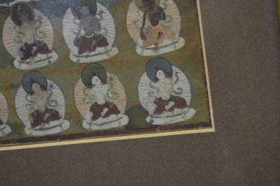 Lot Small Tibetan thangka of Green Tara