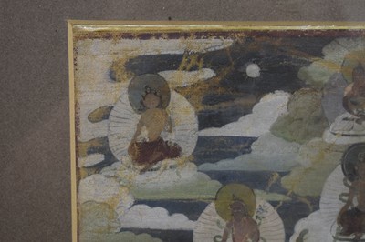 Lot Small Tibetan thangka of Green Tara