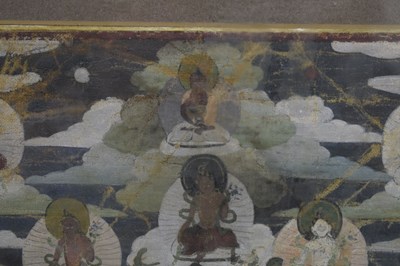 Lot Small Tibetan thangka of Green Tara