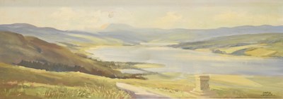 Lot 435 - Donald Shearer (1925-2017) - Oil on canvas - Scottish Landscape
