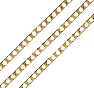 Lot 75 - 9ct gold filed curb link necklace