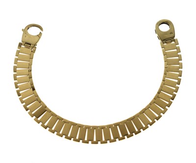 Lot 85 - 9ct gold flexible link bracelet