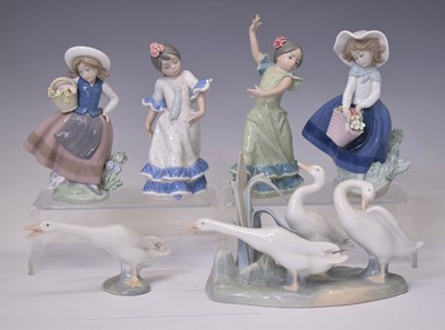 Lot 337 - Lladro - Group of six porcelain figures