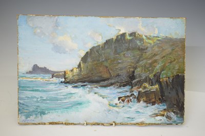 Lot 433 - Arthur Mead - Watercolour - Cornish coastal scene