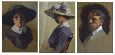 Lot 401 - Ernest Board (attr.) three portrait studies