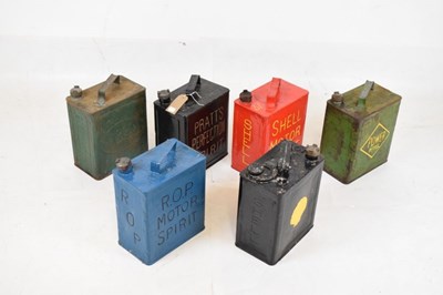 Lot 672 - Motoring Interest - Group of six vintage petrol cans