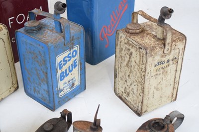 Lot 692 - Motoring Interest - Group of vintage petrol / oil cans