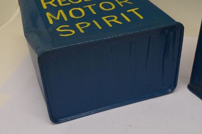 Lot 610 - Motoring Interest - Two Vintage petrol cans comprising; Munster Simms & Co, and Regent Motor Spirit