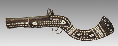 Lot 268 - Afghan flintlock Jezail flintlock pistol